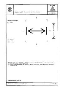 AS 1104S (5024): 01/01/1978 Informative symbols for use on electrical and electronic equipment – Movement limited in both directions