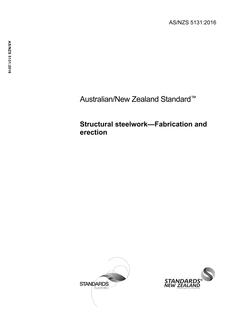 AS/NZS 5131: 12/08/2016 Structural steelwork – Fabrication and erection