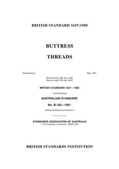 AS B182: 01/01/1961 Buttress threads
