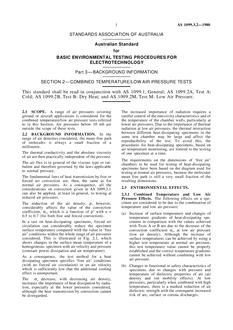 AS 1099.3.2: 12/31/1979 Basic environmental testing procedures for electrotechnology, Part 3.2: Background information – Section 2 – Combined temperature/low air pressure tests AS 1099.3.2: 12/31/1979 Basic environmental testing procedures for electrotechnology, Part 3.2: Background information – Section 2 – Combined temperature/low air pressure tests