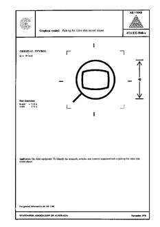 AS 1104S (5148): 01/01/1978 Informative symbols for use on electrical and electronic equipment – Pick-up for video disk record player