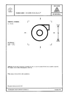 AS 1104S (5015): 01/01/1978 Informative symbols for use on electrical and electronic equipment – Air impeller (blower, fan, etc.)*