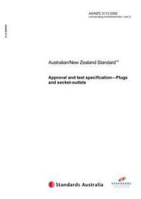 AS/NZS 3112: 04/03/2000 Approval and test specification – Plugs and socket-outlets