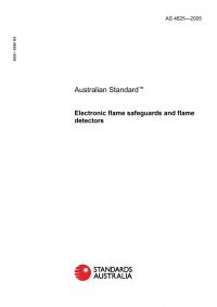 AS 4625: 01/01/2005 Electronic flame safeguards and flame detectors