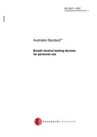 AS 3547: 01/01/1997 Breath alcohol testing devices for personal use