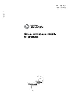 AS 5104: 09/07/2017 General principles on reliability for structures
