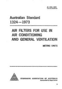AS 1324: 01/01/1973 Air filters for use in air conditioning and general ventilation