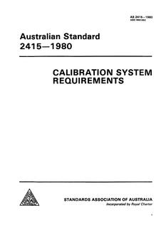 AS 2415: 12/31/1979 Calibration system requirements