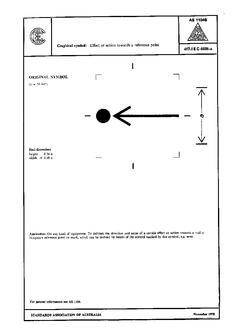 AS 1104S (5026): 01/01/1978 Informative symbols for use on electrical and electronic equipment – Effect or action towards a reference point