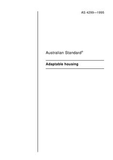 AS 4299: 09/05/1995 Adaptable housing