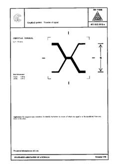 AS 1104S (5112): 01/01/1978 Informative symbols for use on electrical and electronic equipment – Transfer of signal