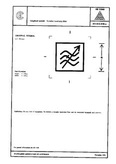 AS 1104S (5195): 01/01/1978 Informative symbols for use on electrical and electronic equipment – Variable band-stop filter