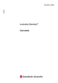 AS 2074: 01/01/2003 Cast steels