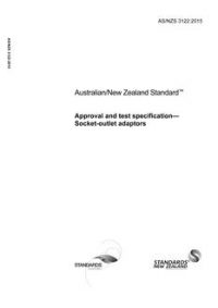 AS/NZS 3122: 08/27/2015 Approval and test specification – Socket-outlet adaptors