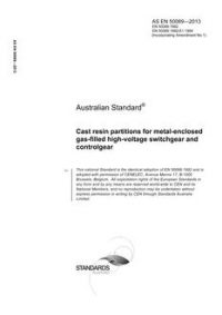 AS EN 50089: 05/30/2013 Cast resin partitions for metal-enclosed gas-filled high-voltage switchgear and controlgear
