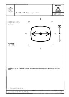 AS 1104S (5061): 01/01/1978 Informative symbols for use on electrical and electronic equipment – Horizontal synchronization