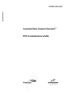 AS/NZS 4999: 03/28/2006 PVC-U maintenance shafts