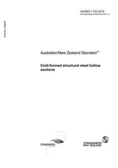 AS/NZS 1163: 04/05/2016 Cold-formed structural steel hollow sections