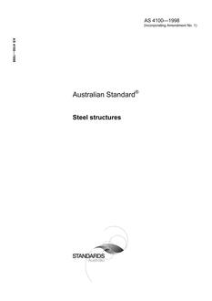 AS 4100: 06/05/1998 Steel structures