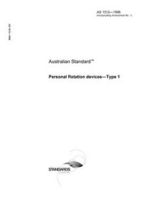 AS 1512: 01/01/1996 Personal flotation devices – Type 1
