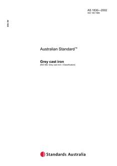 AS 1830: 01/01/2002 Grey cast iron