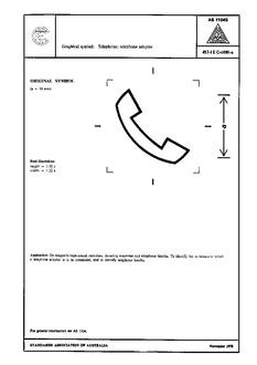 AS 1104S (5090): 01/01/1978 Informative symbols for use on electrical and electronic equipment – Telephone; telephone adapter