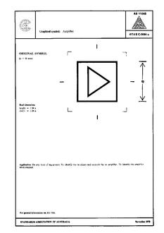 AS 1104S (5084): 01/01/1978 Informative symbols for use on electrical and electronic equipment – Amplifier