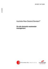 AS/NZS 1547: 01/01/2000 On-site domestic wastewater management
