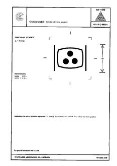 AS 1104S (5052): 01/01/1978 Informative symbols for use on electrical and electronic equipment – Colour television monitor