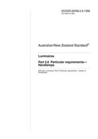AS/NZS 60598.2.8: 03/05/1998 Luminaires, Part 2.8: Particular requirements – Handlamps