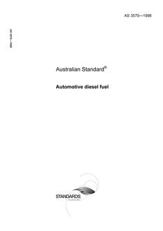 AS 3570: 01/01/1998 Automotive diesel fuel