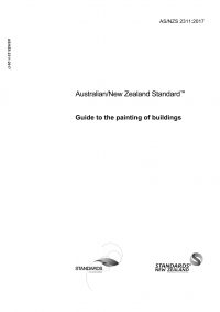 AS/NZS 2311: 03/03/2017 Guide to the Painting of Buildings