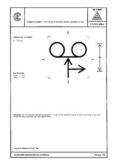 AS 1104S (5098): 01/01/1978 Informative symbols for use on electrical and electronic equipment – Monitoring at the input during recording on tape