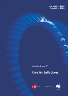 AS 5601 (AG 601): 02/15/2000 Gas installations