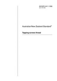 AS/NZS 4411: 06/05/1996 Tapping screws thread