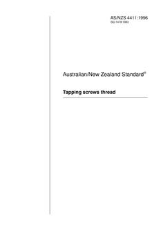 AS/NZS 4411: 06/05/1996 Tapping screws thread