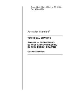 AS 1100.401 SUPP 2: 01/01/1984 Technical drawing, Part 401: Engineering survey and engineering survey design drawing – Gas distribution (Supplement to AS 1100.401-1984)