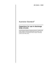 AS 2644: 01/19/1990 Capacitors for use in discharge lamp circuits