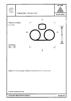 AS 1104S (5118): 01/01/1978 Informative symbols for use on electrical and electronic equipment – Video tape recorder