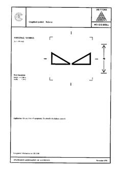 AS 1104S (5072): 01/01/1978 Informative symbols for use on electrical and electronic equipment – Balance AS 1104S (5072): 01/01/1978 Informative symbols for use on electrical and electronic equipment – Balance