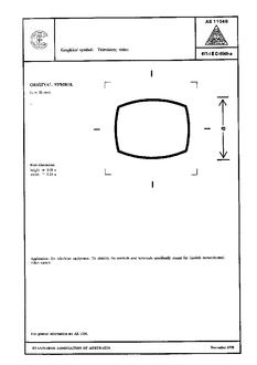 AS 1104S (5049): 01/01/1978 Informative symbols for use on electrical and electronic equipment – Television; video