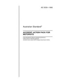 AS 3539: 01/01/1988 Accident action pack for motorists