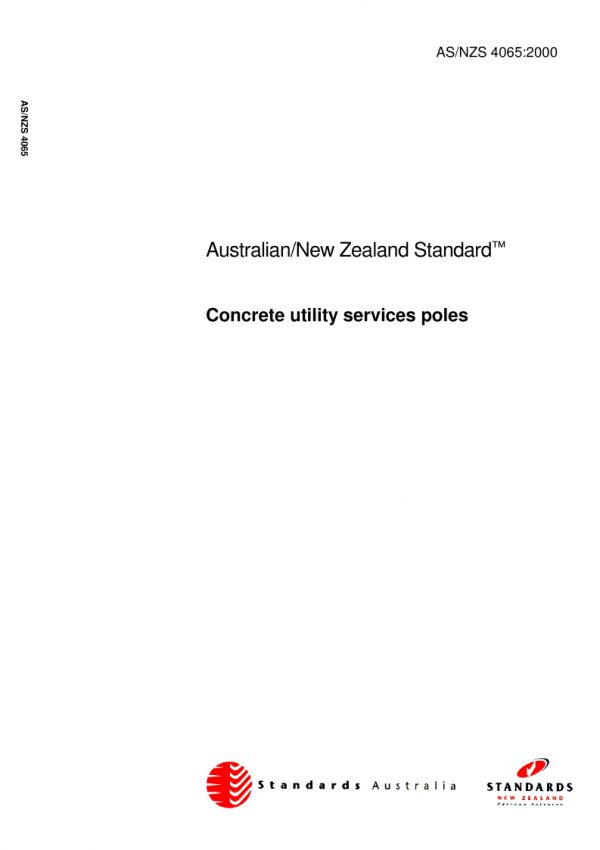 AS/NZS 4065: 06/05/2000 Concrete utility services poles AS/NZS 4065: 06/05/2000 Concrete utility services poles