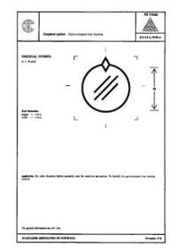 AS 1104S (5198): 01/01/1978 Informative symbols for use on electrical and electronic equipment – Gyro-compass true bearing
