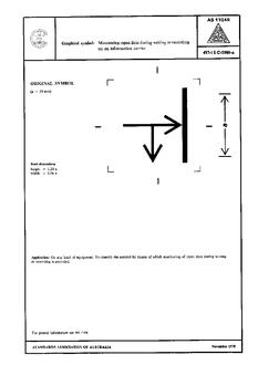 AS 1104S (5166): 01/01/1978 Informative symbols for use on electrical and electronic equipment – Monitoring input data during writing or recording on an information carrier