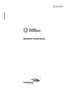 AS 2615: 05/24/2016 Hydraulic trolley jacks