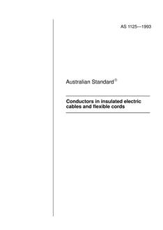 AS 1125: 01/01/1993 Conductors in insulated electric cables and flexible cords