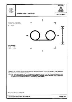 AS 1104S (5093): 01/01/1978 Informative symbols for use on electrical and electronic equipment – Tape recorder