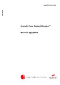 AS/NZS 1200: 06/23/2000 Pressure equipment