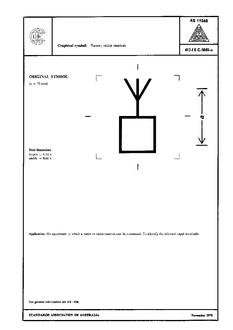 AS 1104S (5043): 01/01/1978 Informative symbols for use on electrical and electronic equipment – Tuner; radio receiver